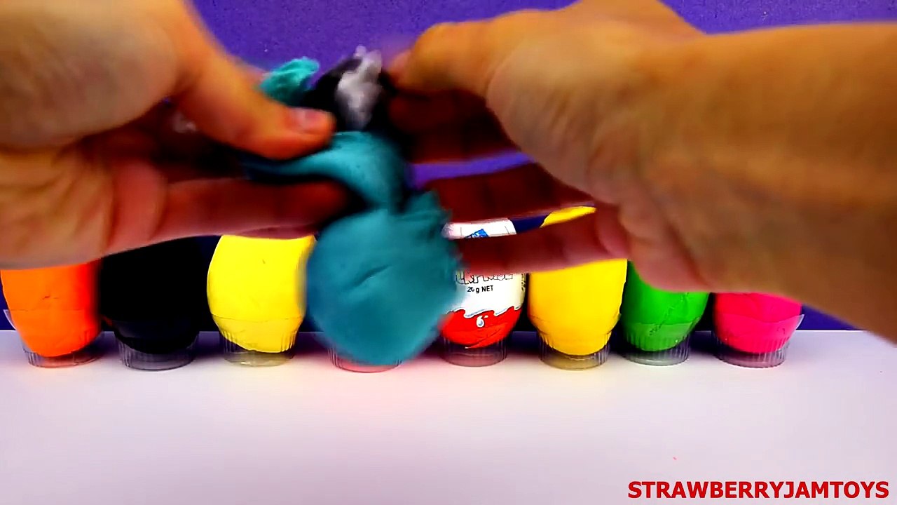Looney Tunes Play Doh Spongebob Kinder Surprise Moshi Monsters Surprise Eggs StrawberryJamToys