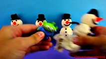 LPS Play Doh Cookie Monster Snowman Minions Christmas Toy Story Surprise Eggs StrawberryJamToys
