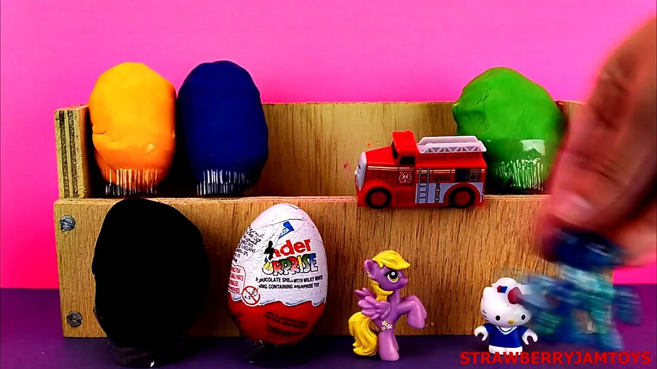 LPS Play Doh Dora The Explorer My Little Pony Moshi Monsters Surprise Eggs StrawberryJamToys