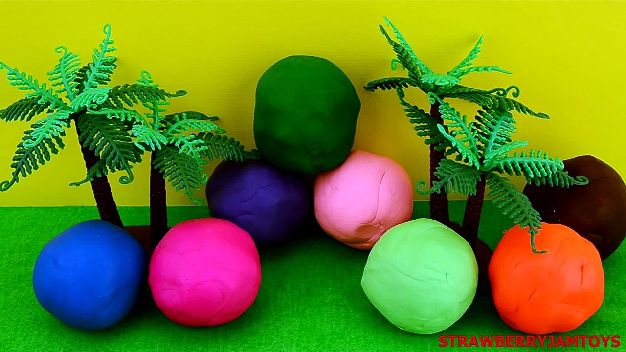 LPS Play Doh Shopkins Cars 2 Minions Elmo Angry Birds Moshi Monsters Surprise Eggs StrawberryJamToys