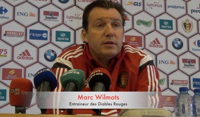 Marc Wilmots: "Romelu ne reste plus sur place à attendre le ballon"