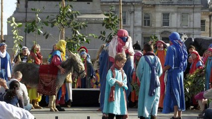 Passion Play, Good Friday 2016, Trafalgar Square . Wintershall cast