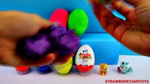 Mickey Mouse Play Doh Shopkins Cars 2 LPS Kinder Surprise Trash Pack Surprise Eggs StrawberryJamToys