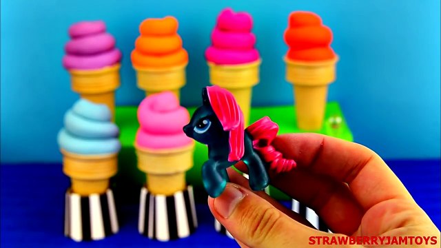 Play Doh Ice Cream LPS My Little Pony MLP Littlest Pet Shop Surprises StrawberryJamToys