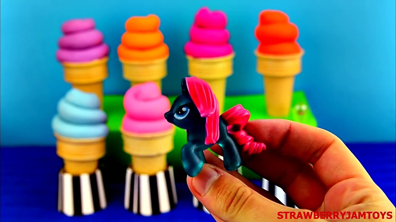 Play Doh Ice Cream LPS My Little Pony MLP Littlest Pet Shop Surprises StrawberryJamToys