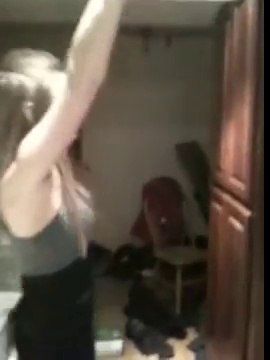 Drunk girl dancing her ass off