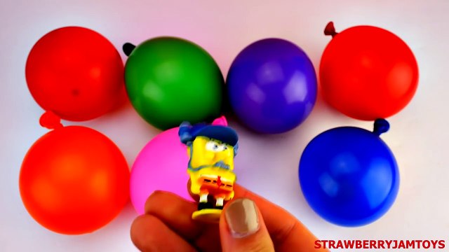 Spiderman Balloon Surprise Eggs! Spongebob Shopkins Hello Kitty Angry Birds StrawberryJamToys