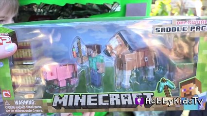 Worlds BIGGEST Minecraft CREEPER Surprise Egg! Toys + Play-Doh Giant TNT Explosion HobbyKi