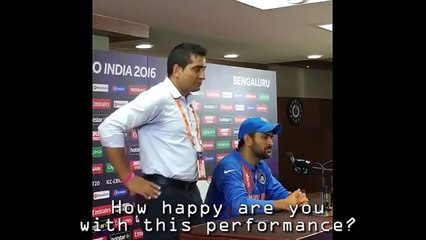Dhoni rips into journalist after India vs Bangladesh #WT20 Match