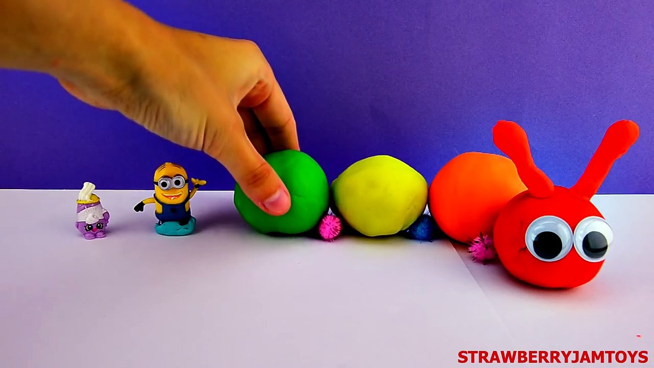 Shopkins Play Doh Spongebob Cars 2 My Little Pony Minions Monsters Surprise Eggs StrawberryJamToys