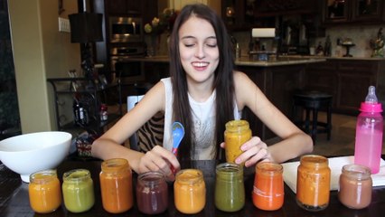 Gross…Kaelyn Does the Baby Food Challenge!
