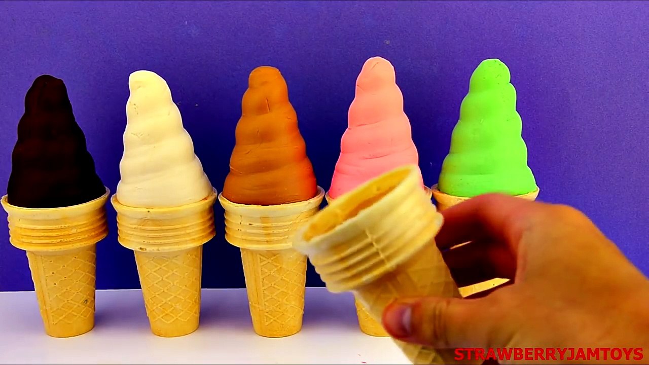 Shopkins Play Doh Spongebob The Simpsons Hello Kitty Thomas Ice Cream Surprise Eggs StrawberryJamToy