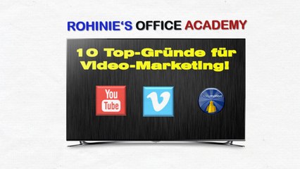 Gründe für Video-Marketing - hier 10 die überzeugen!