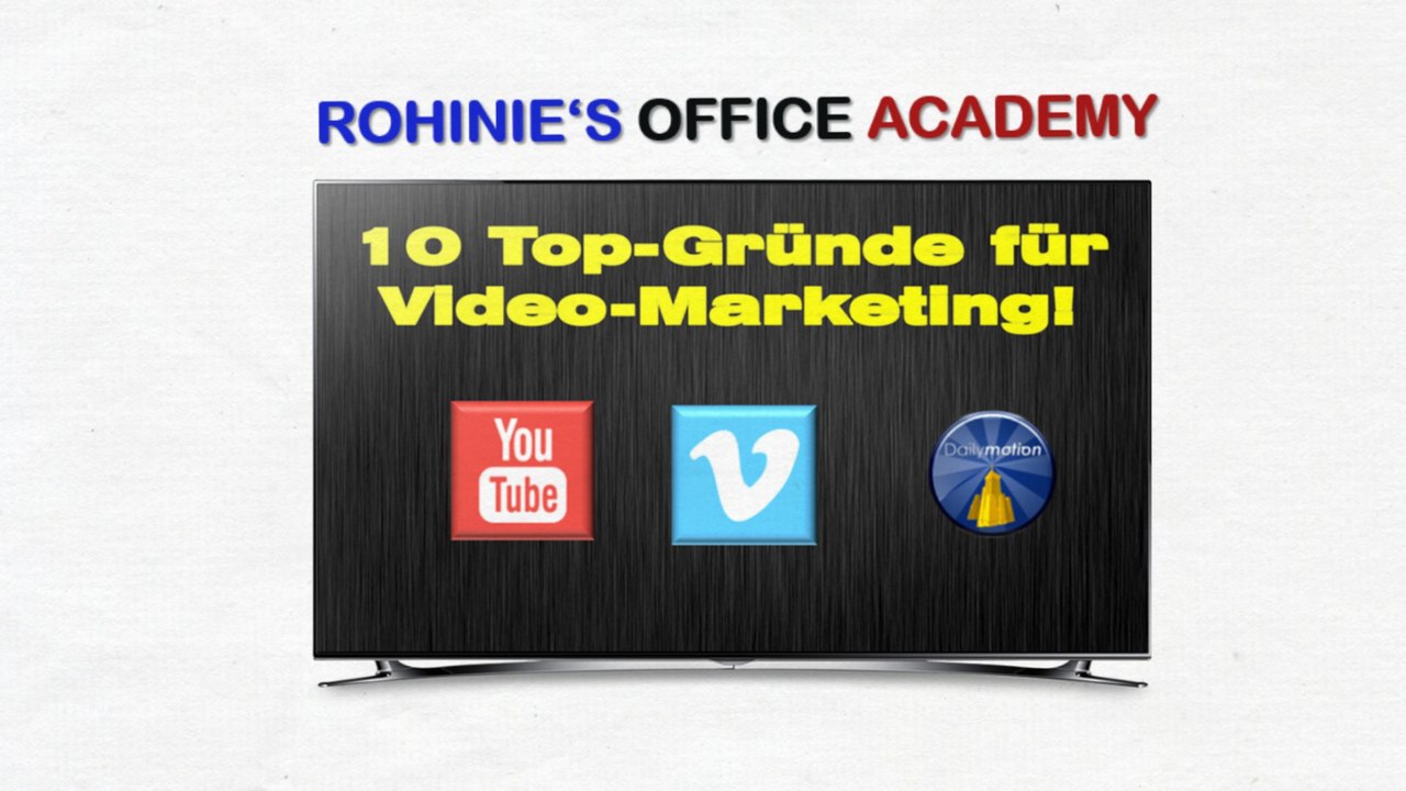 Gründe für Video-Marketing - hier 10 die überzeugen!