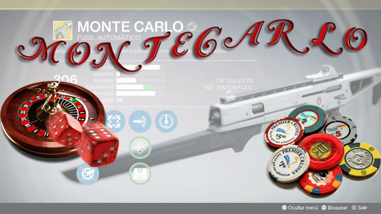 Destiny - Montecarlo análisis armas #1