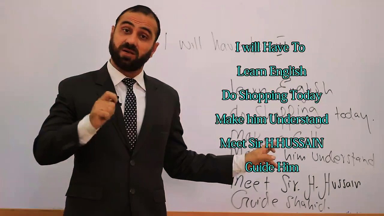 Learn English BY H.hussain (Will have to  ) English to urdu