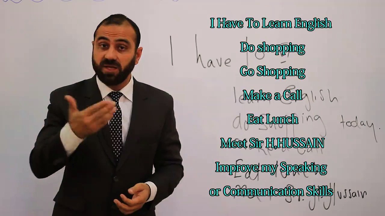 Learn English BY H.hussain (Have to  ) English to urdu