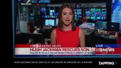 Hugh Jackman sauve son fils et un groupe de nageurs de la noyade ! (Vidéo)