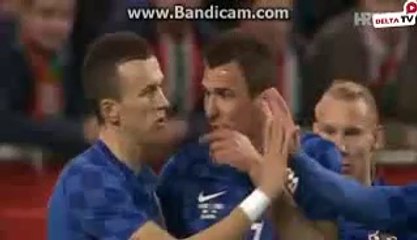 Mario Mandzukic Amazing Shot - Hungary - Croatia - 26.03.2016