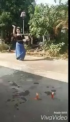 what happend this girl nice video