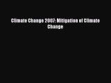 Read Climate Change 2007: Mitigation of Climate Change Ebook Free