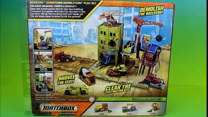 Matchbox on a Mission Downtown Demolition Mater and Lightning McQueen get Demolished!