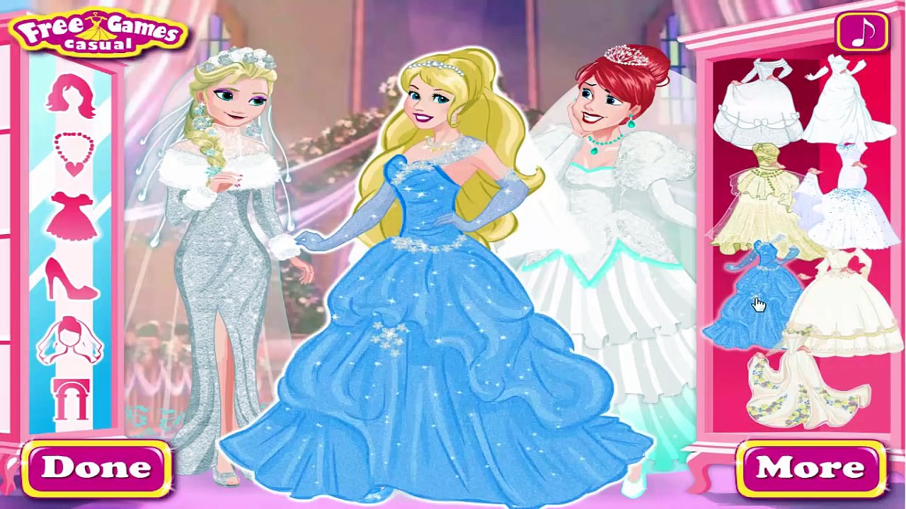 Disney Princess Wedding Festival - Princess Elsa Cinderella and Ariel Wedding Game