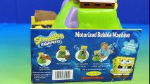 Spongebob Squarepants Motorized Bubble Blower Sesame Elmo tries to eat the Bubbles!