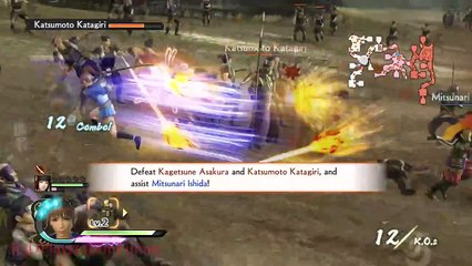 Samurai Warriors 4 - Chronicle Mode: Kasumi Walkthrough Part 5 - "Escape" - Kinki {English, HD}