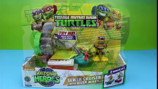 Teenage Mutant Ninja Turtles Half Shell Heroes Mikey, Donnie, Raph, Leo Nickelodeon Half-Shell