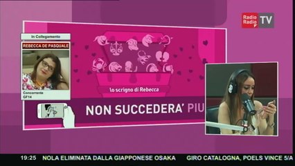 NON SUCCEDERA' PIU' - 26 marzo 2016 - REBECCA DE PASQUALE (GF14)RUBRICA #LOSCRIGNODIREBECCA