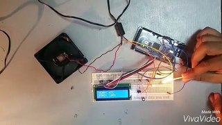 Heat controlled dc  motor using arduino