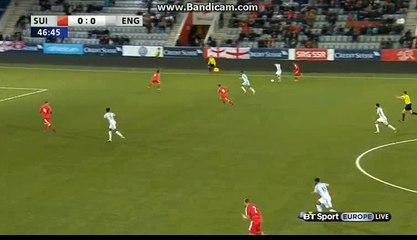 Akpom Goal 0-1 Switzerland u21 vs England u21 26.03.2016