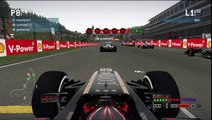F1 2013 XTgamer Racing League - Season 01 - Round 12 Belgain GP 1st Lap Incident
