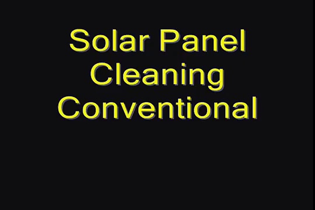 solar panels cleaning