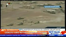 Ejército sirio arrebata al autodenominado Estado Islámico el control de las ruinas de Palmira