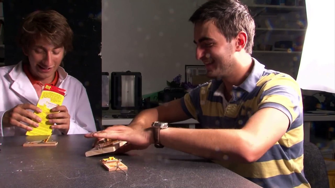 Mouse Trap Finger Challenge - The Slow Mo Guys