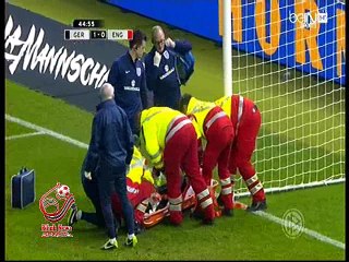 حارس إنجلترا يُغادر مباراة ألمانيا مصابًا