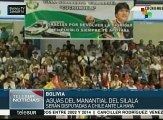 Morales: Denunciaremos a Chile por uso ilegal de manantial Silala