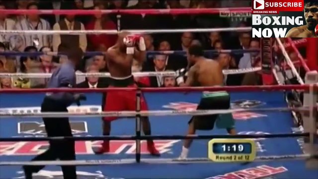 Floyd Mayweather Screams After Punch From Shane Mosley