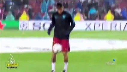 Neymar crazy freestyle in pre Barcelona vs Arsenal warm up