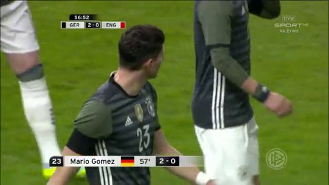 Mario Gomez Goal HD - Germany 2-0 England - 26-03-2016 Friendly Match