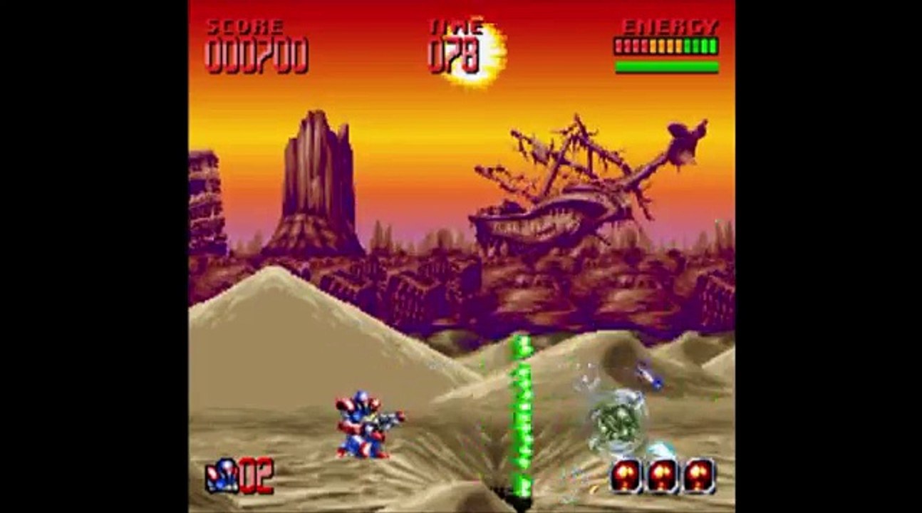 Lets play! Super Turrican 2 SNES Gameplay walkthrough