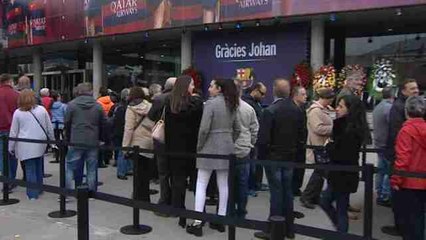 Multitudinaria despedida de Johan Cruyff