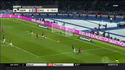 Jamie Vardy Goal - Germany 2-2 England - 26.03.2016 HD