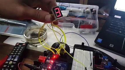 Display 7 segmentos 1 digito cuenta de 0 a 9
