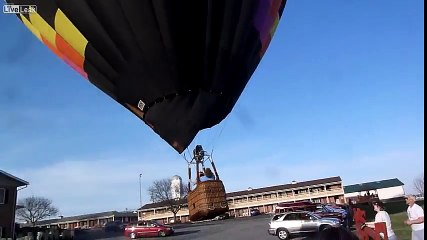 Hot Air Balloon Collides with Residential House