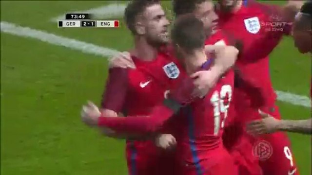 Jamie Vardy Goal - Germany 2-2 England - 26.03.2016