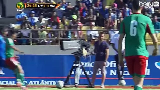 26/03/2016 اهداف مباراة الرأس الأخضر و المغرب 0-1 تصفيات كأس أمم أفريقيا