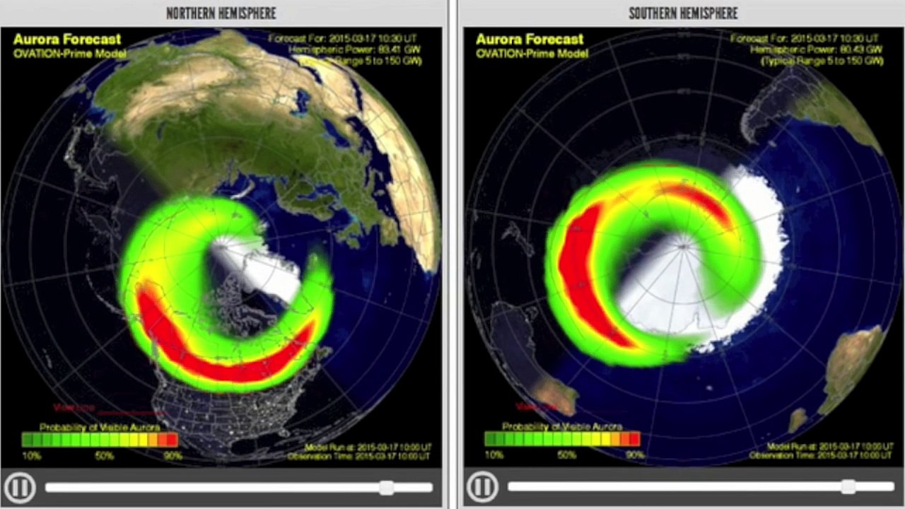 Severe Level 4 Magnetic Storm - March 17, 2015